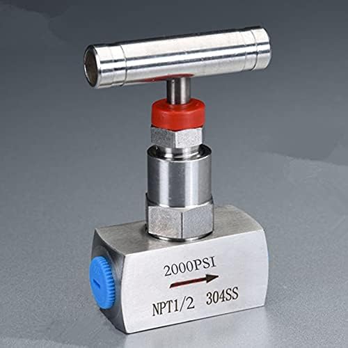 Stainless steel Needle valve 1/2'' NPT High pressure 2000 PSI, Pressure regulating, flow control, Instrument Gauge Valve, Water Oil Gas