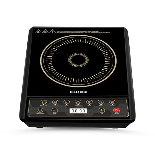 Image of CELLECOR CE06IND Induction Cooker | 2000W | 5 Modes | Auto SwitchOff | LED