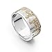 Produktbild DUR Schmuck Unisex Ring Hamburg II Strandsand, Silber 925/- rhodiniert (R4996) (58 (18.5))