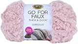 Lion Brand Yarn Go fo Faux Thick & Quick Bonus Bundle yarn, PINK POODLE