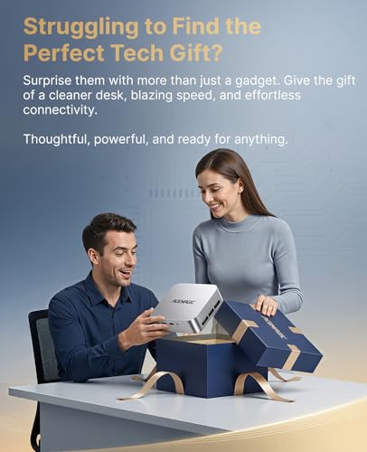 Image of ACEMAGIC Mini PC 8GB DDR4 RAM 256GB SSD, Ryzen R2544 Mini Computers up to 3.7GHz, Win 11 Pro Micro Desktop 4K Dual Display WiFi Bluetooth Max 28W, for Home Office Business Education Everyday Use