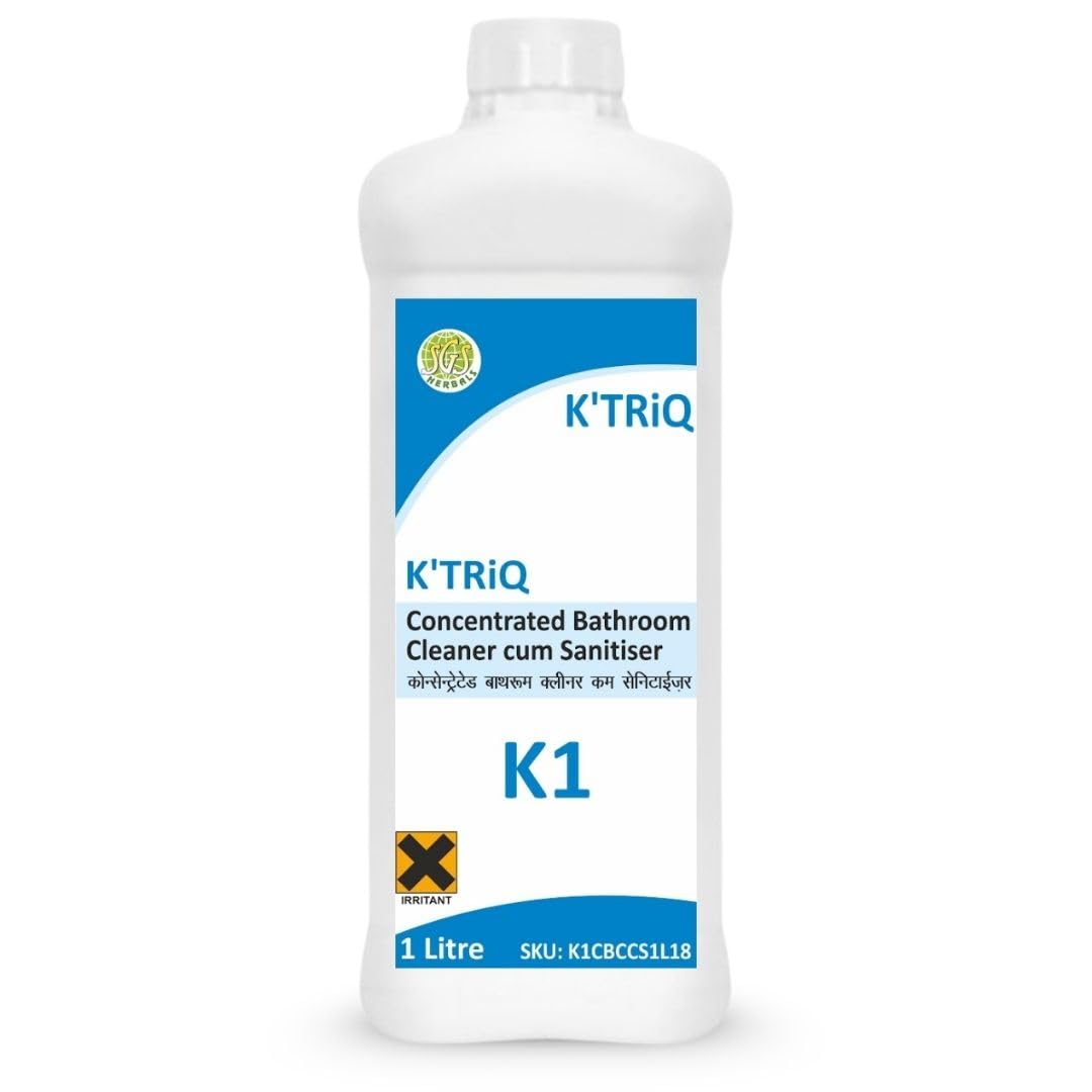 Bathroom Cleaner | Bathroom Sink Cleaner | BathRoom stain remover | Limescale Remover Suitable for Tap, Shower, Sink & Tiles | Removes 99.9% Germs(1 Litre, Pack of 1)