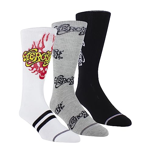 Chaussettes Aerosmith Flash Popup lot 3 paires rock multicolore taille unique pour homme et femme