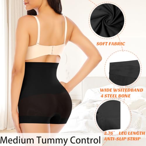 Image of Womens Seamless Shaping Boyshorts Panties Tummy Control Underwear Slimming Shapewear Slip Shorts