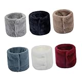 Bufanda de invierno para exteriores: hecha de material, bufanda suave, gruesa, cómoda y con sensación de tacto para mujeres y hombres, envuelta alrededor de su cuello lo mantendrá abrigado durante todo el día, bufanda de cuello