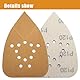 Maus-Schleifpapier, 50 Stück, 95x135mm, Klett-System, 12 Löcher für Staubabsaugung, für Black & Decker und 140mm Schleifer (120Grit)