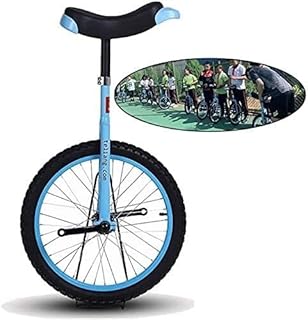 ELzEy Monociclo Bicicleta Adulto Equilibrio Azul Diversión Bicicleta Deportes al Aire Libre Fitness, Paseo en Bicicleta Carreras, Montar a pie Monociclo