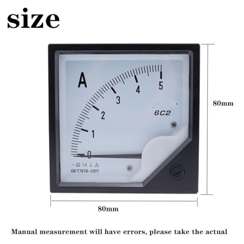 Ampèremètre analogique 6C2 CC appareil de mesure à aiguille pour armoire d'énergie - 3