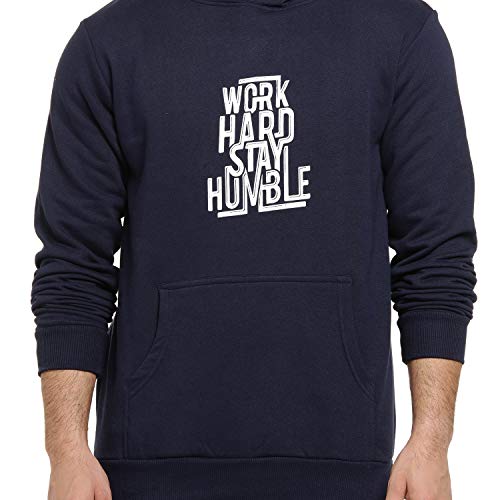 Image of Campus Sutra Men's Cotton Hooded Neck Sweatshirt