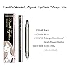 LOKFAR-6-Pcs-Double-headed-Liquid-Eyeliner-Stamp-Pen-Set-Eye-Liners-for-Women-Waterproof-Eyeliner-Pencil-Black-Eye-liner-Stencils-Long-Lasting-Tattoo-Makeup-Triangle-Star-Moon-Heart-Flower-Smiley LOKFAR 6 Pcs Double-Side Liquid Eyeliner Stamp Pen Set, Eye Liners for Women Waterproof Eyeliner Pencil Black Eye-liner Stencils Long-Lasting Tattoo Makeup-Triangle,Star,Moon,Heart,Flower,Smiley