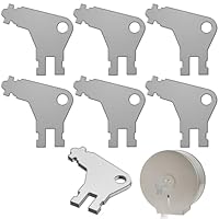 WUSJCOF 6er-Pack Universalspenderschlüssel Papierhandtuchspenderschlüssel Toilettenpapierspender Handseifenspender
