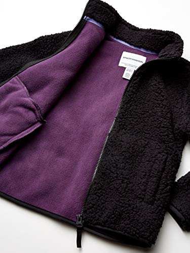 Image of Amazon Essentials Girls and Toddlers' Sherpa Fleece Full-Zip Jacket, Fleece Lined