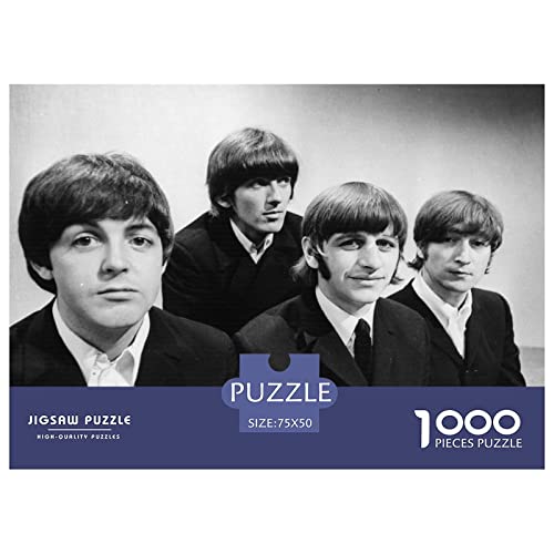The Beatles 1000pcs Jigsaw Puzzle Boys Girls Fun Puzzles Toys Famous Bands Easy Puzzle Game for Brain Training Stress Relieve Gift Party Favor 1000pcs (75x50cm) - Les Beatles, Paul McCartney, John Lennon, RIngo Starr, George Harrison The Beatles 1000pcs Jigsaw Puzzle Boys Girls Fun Puzzles Toys Famous Bands Easy Puzzle Game for Brain Training Stress Relieve Gift Party Favor 1000pcs (75x50cm) – Image 3