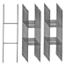 25 Quantity H-stakes for Political Campaigns or Real Estate metal Lawn Yard Sign 6 x 24