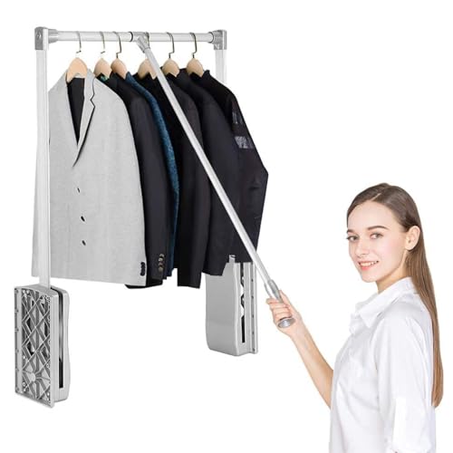 Appendiabito saliscendi per armadio, Rimovibile Appendiabiti Lift da