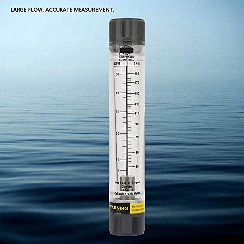 Misuratore Di Portata Liquido Trasparente - Flussometro 4-40 LPM Con Filettatura 1" - Foto 4