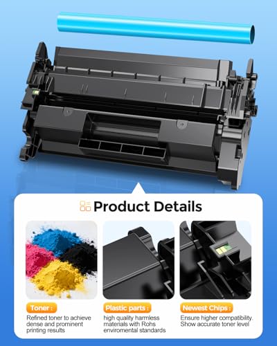 Image of 201A High Yield Toner Cartridge Replacement for HP 201A CF400A 201X Toner Cartridge for Color Laser Jet Pro M277dw M252dw MFP M277dw M277n M277c6 Printer 4-Pack, Black /Cyan /Yellow /Magenta