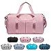 FEDUAN das Original, Sporttasche Reisetasche modisch wasserdicht mit Schuhfach Nassfach für Damen und Herren Yoga Pilates Strand Freizeit Sauna Gym-Tasche Shopping-Bag Weekender Urlaub pink alt-rosa