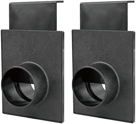 POWERTEC 70133V - Puerta de explosión de 2-12 pulgadas para colector de polvo, accesorios de recolección de polvo (paquete de 2)