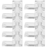 Zerodeko Transparente Spiegelhalter Clips 20 Satz mit Schrauben und Dübeln Glas und...