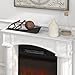 HOMCOM Modern Fireplace Mantel, Freestanding Fireplace Surround with Leg for Electric Fireplaces, 43.25