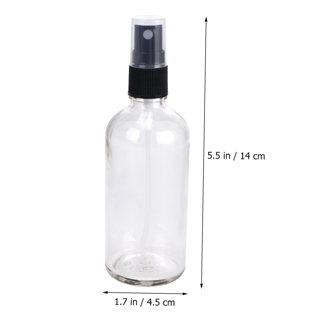 PACKOVE Lot de 6 Flacons Pulvérisateurs en Verre Noir 100ml Rechargeables | Brumisation Uniforme, Format Compact Léger, avec Couvercle de Protection et Bouchon Noir