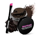 Rootflage Root Touch Up Hair Powder - Temporary Hair Color, Root Concealer, Thinning Hair Powder, Dry Shampoo- Refill Jar Base with Detail Brush Included (Brown/Black)