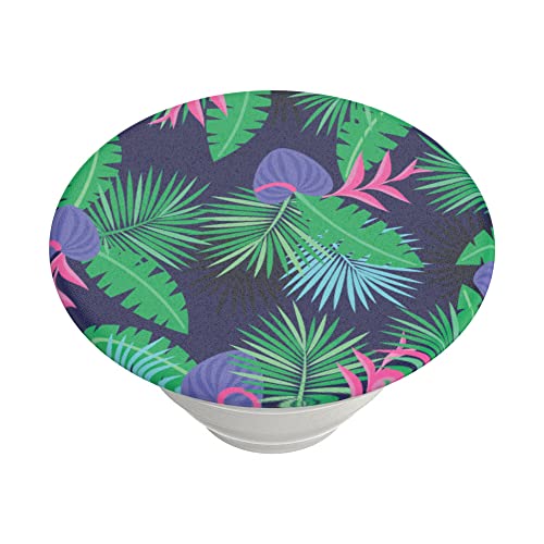 Image of PopSockets Adhesive Phone Grip, Holder- Miami Nights | Secure Comfortable Hold, Anti-Drop, Kickstand, Plant, Electronic Accessories, For iPad /Kindle /iPhone /Android