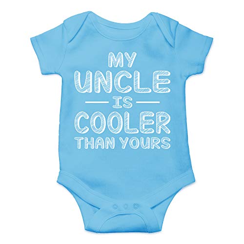 Image of CBTwear My Uncle Is Cooler Than Yours Baby Bodysuit Adorable Romper Clothing Funny Infant Outfit