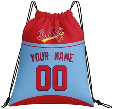 ANTKING St. Louis Drawstring Bags Custom Name Number Backpack Gifts for Men Women