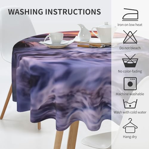 Nappe de plage anti-pli durable 152 cm pour repas de famille - 7