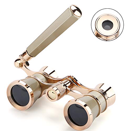 AiScrofa Opera Glasses Binoculars 3X25,Mini Binocular Compact Lightweight,with Built-in Foldable Handle for Adults Kids Women in Musical Concert - Thumbnail 5