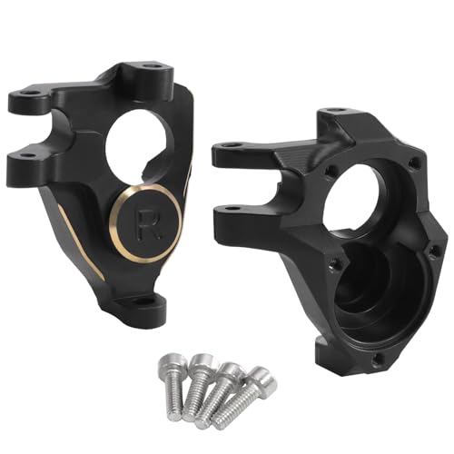 Cuobim F10 Portal Axle Brass Weights Steering Knuckles with Front & Rear Portal Covers for Vanquish VRD VS4-10 Phoenix 1/10 RC Crawler LCG Lower COG Upgrade (Knuckle:96g)