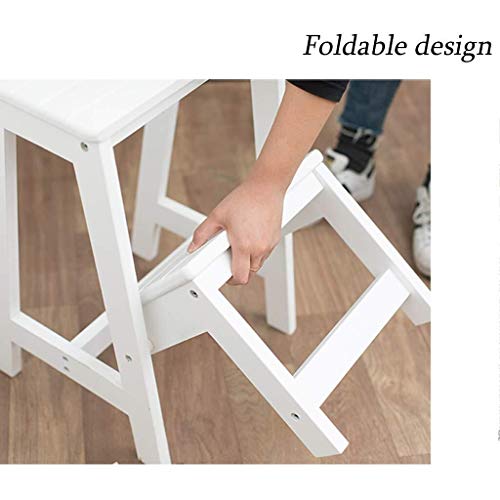 Taburete de escalada para interiores de madera con estante multifunción 6