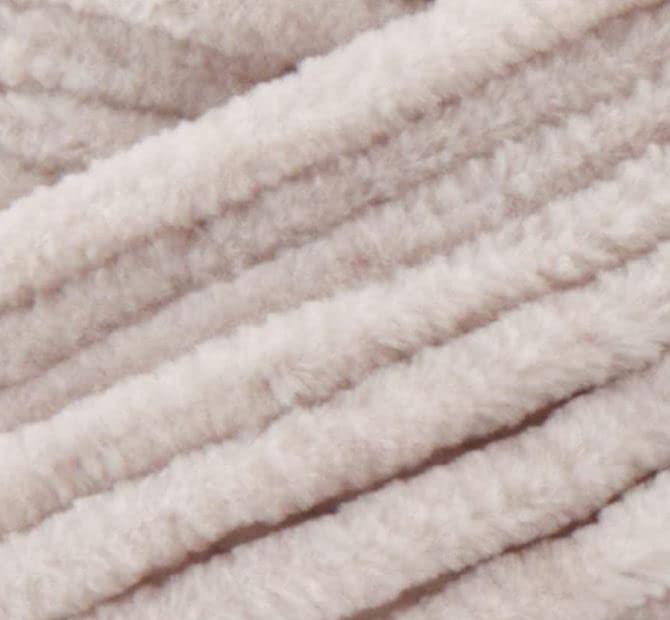 Image of Premier Yarns Parfait Chunky Chenille Yarn 3.5 Oz 6 Super Bulky Weight 3 Pack Bundle with Bella's Stitch Place Holders (Mushroom)