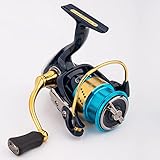 RYOBI RANMI Spinning Reels,Saltwater or Freshwater Fishing reels,Carbon Fiber Frame,Ultralight surf Reel Only 7.4oz,Smooth and Tough,High Speed,Screw in Handle,Perfect for Ice Fishing (4000)
