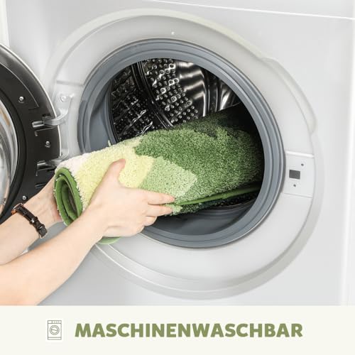 Tapis de bain antidérapant lavable en machine 50x80 cm microfibre douce