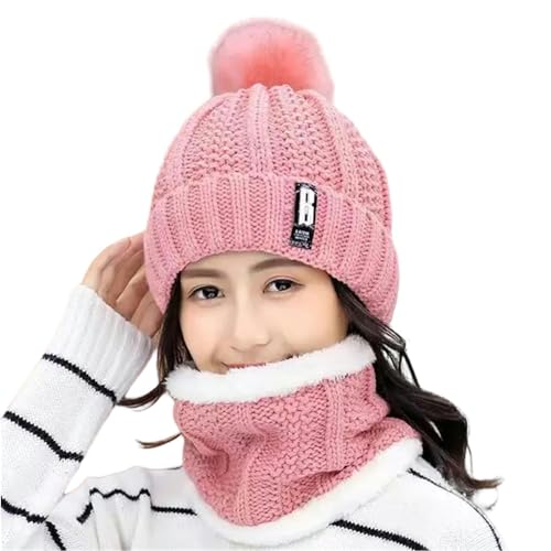 Ensemble écharpe bonnet hiver chaud pour cyclisme et sports de plein air