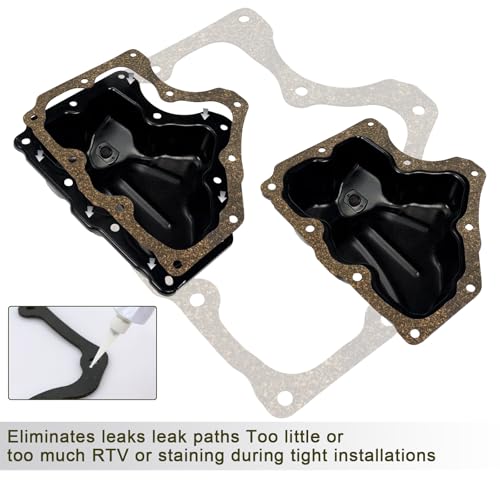 Image of Engine Conversion Gasket Lower Engine Oil pan Gasket Fits Chevy /GMC /Cadillac 5.3 6.2 2014-2018 Silverado Sierra 1500 2015-2020 Yokon Suburban Tahoe 2015-2020 Escalade Replace CS26744