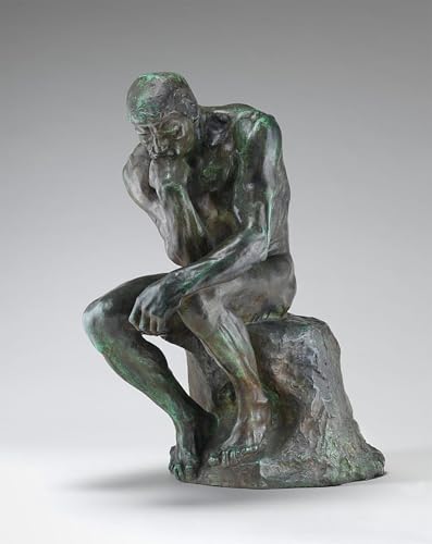 Affiche Toile le Penseur d'Auguste Rodin 60x90cm décoration murale moderne portrait
