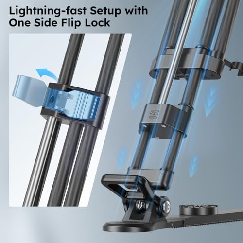 Image of SIRUI SQ75+VHS10 Carbon Fiber Tripod, 71.7 inch Video Tripod with Professional Video Fluid Head, 7-Step Counterbalance, 4-Step Tilt /Pan Damping Adjust, Rapid Setup for Camera, Max Load 10kg /22lb