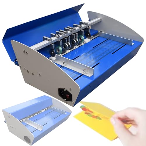 Máquina de puntuación de papel ajustable de 460 mm/520 mm para boletos, documentos, tarjetas, fotos, invitaciones