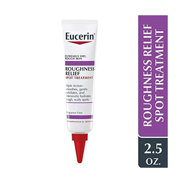 Eucerin-Roughness-Relief-Spot-Treatment-Targeted-Treatment-for-Extremely-Dry-Rough-Skin-25-oz-Tube Eucerin Roughness Relief Spot Treatment, Urea Enriched Body Moisturizer for Dry Skin, Rough and Scaly Spots, With Precision Tip for Targeted Application, 2.7 Oz Tube