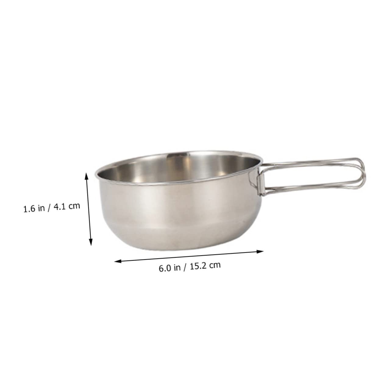 ibasenice Vaisselle de Camping Inoxydable 5 Pièces, Gamelle Scout INOX