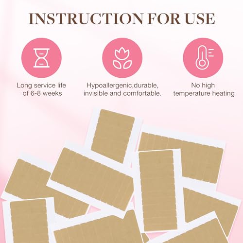 goo goo hair extension tape double sided adhesive replacement tape professional strong tapes for tape in hair extensions 72pcs 16  03inch per piece