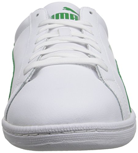 Image of Puma Men's Smash L Icon Athletic, White /Fern Green, 11 D US