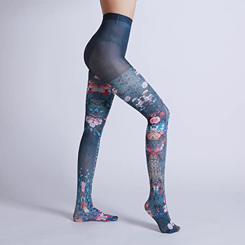 Image of Sahabowi Women Tights, Sheer High Waist Pantyhose, Vintage Control Top Stockings