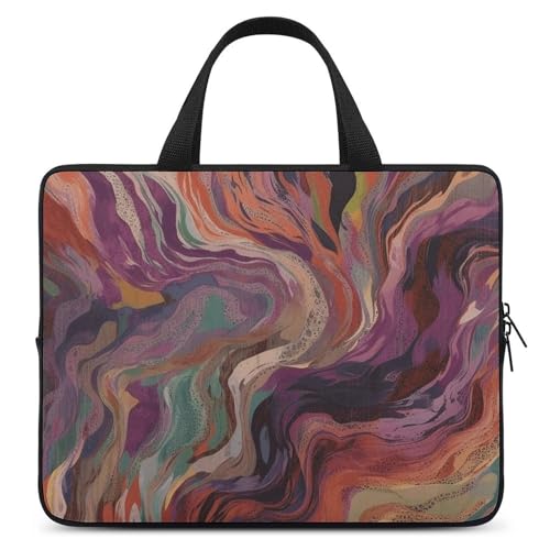 Bolso para portátil 15 pulgadas verde y naranja