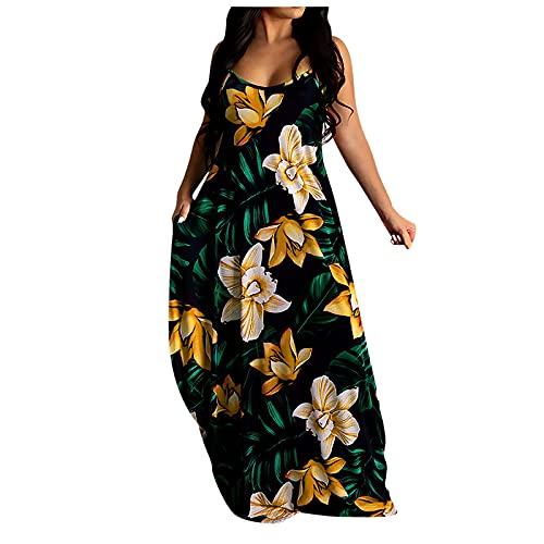 Vestidos Largos Verano Mujer Informal Suelto con Estampado de Flores Talla Grande Cover