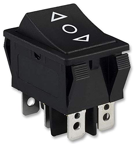 R5DBLKBLKHF0 R5 Series 15 A DPDT On-Off-On Quick Connect Panel Mount Rocker Switch - 5 item(s)